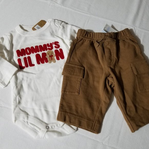 Crazy 8 0-3 Month Bodysuit & Gymboree 0-3 month Pants NWT for both. - Picture 1 of 3